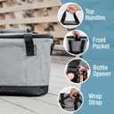 CleverMade Tahoe Collapsible Cooler Bag Medium Portable Cooler Bag for Travel, Foldable Insulated Cooler for Beach, Picnic & Road Trips, Holds Up to 30 Cans, Leakproof Soft Carry Cooler