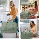 Extra Large Travel Duffle Bag,Carry on Overnight Weekend Bag with Shoes Compartment,Weekender Bags for Women for Travel Business Trips Sport Hospital