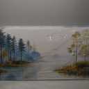 Suconvng Forest Tree Wall Art For Living Room Canvas Wall Art Decor Landscape Prints Painting Modern Print Poster Artwork Wall Painting Bedroom Kitchen Home Wall Decoration 24"X48"