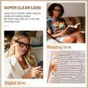 OCCI CHIARI Wide Reading Glasses Women Cat Eye Readers with Spring Hinge