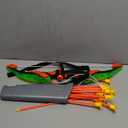 TEMI Bow and Arrow Set for Kids - Archery Toy Set - LED Light Up with Suction Cup Arrows, Target & Quiver, Indoor and Outdoor Toys for Children Boys Girls (Green)