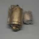 Decorative Cow Bells Set of 3 Large Harmony Bells - Vintage Giant Christmas Bells, Country Rustic Cowbell on Jute Rope XL Hanging Lucky Golden Bells (4"-6"-8")