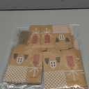 ANCIENTPWR 20 PCS Small Christmas Gingerbread Treat Boxes, Small Bulk Christmas Gifts Boxes Mini Christmas Party Favor Boxes Gift Bags Wrapping