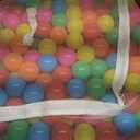 Amazon Basics BPA Free Ball Pit Balls with Storage Bag, Crush-Proof Plastic for Toddlers Kids 12+ Months Play, 6 Bright Colors, Pack of 1000