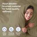Duvet Cover Full Size Set - Extra Soft Full Duvet Cover 80" x 90" with 2 Pillow Shams - Hotel Luxury, Easy Care and Fade Free w/ Zipper Closures & Ties - All Season, Comfy, Cozy & Breathable (Khaki)