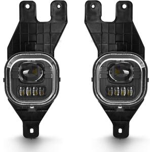 Led Fog Lights Compatible With 1999-2004 Ford F250 F350 Super Duty, 2001-2004 Excursion Front Driving Fog Lamps Assembly Clear Lens, DOT Certified - 1 Pair