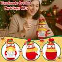 Cute Christmas Stocking Stuffers White Elephant Gifts for Her Him Friends Coworker Neighbors Women Men, Christmas Tree Ornament Hanging Decoration Desk Decor, Crochet Gnome