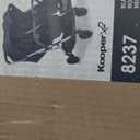Joovy Kooper X2 Double Stroller, Lightweight Travel Stroller, Compact Fold with Tray, Black