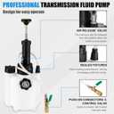 BetyBedy 3L Transmission Fluid Pump Kit, Fluid Transfer Pump with 13PCS ATF Adapters, Manual Transmission Oil Pump for Automotive Oil Filling System, Manual ATF Fluid Transfer Pump for Oil