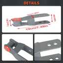 labwork Pair 1-2" Rear Adjustable Lift Shackle Kit Leveling Spring Shackles Replacement for Cherokee XJ 1984-2001