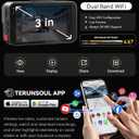 4K+4K Dash Cam Front and Rear, Free 128GB Card Included, 5.8GHz WiFi Dash Camera for Cars, Built-in GPS, G-Sensor, 170Wide Angle, 3" IPS Screen, 24H Parking Mode, Support 512GB Max