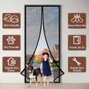 Yotache Magnetic Screen Door Fits 30x80 Inch Doors, Screen Size 32"x81", Reinforced Screen Mesh with Full Strip Magnets for Front/Back Patio Single Sliding Door