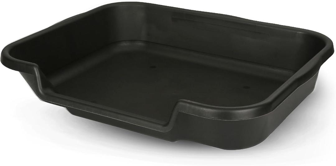 Dog Litter Box, Large Size, Blacksmithe Black, Durable & Pet Safe Puppy Litter Box, Indoor Open Top Entry Dog Litter Pan, Comfortable for Dogs, Great for Dogs up to 20 lbs