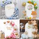 SuuWoee 7.2 FT Wedding Arch Backdrop Stand and White Arch Cover, Gold Balloon Arched Frame White Cover for Birthday Party Ceremony Bridal Baby Shower Event Decor