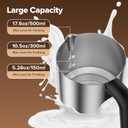 Milk Frother and Steamer, Detachable Electric Milk Frother, 30.44Oz./900ML Capacity, Automatic Warm and Cold Foam Maker, Hot Chocolate Maker