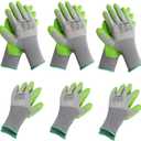 WORKPRO 6 Pairs Garden Gloves, Work Glove with Eco Latex Palm Coated, Gardening Gloves, Working Gloves for Weeding, Digging, Raking, and Pruning (Medium)