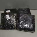 4 x Tucnoeu 4 Pack Black Waterproof Apron Cobbler Apron Unisex Work Aprons with 2 Deep Pockets, Fast Drying Polyester for Cleaning Painting Work Artiest Aprons Kitchen