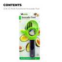 Culinary Fresh Avocado Tool, Avocado Pit Remover Cutter/ Peeler, 3 in 1 Slicer: 1 Pack