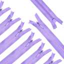 Renashed 45pcs 21.5 Inch Nylon Invisible Zippers for Tailor Sewer Sewing Craft Crafter's Special (Light Purple)