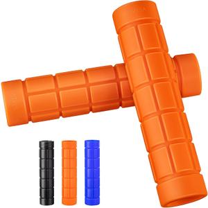 2-Packs Upgraded Kayak Paddle Grips, Non-Slip Silicone Kayaking Handle Wrap to Prevent Hand Blisters, Universal 1.18 Inches Removable Kayak Accessorie for Multiple Types of Detachable Oars (orange)