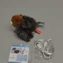 Potaroma Cat Toys Rechargeable Flapping Bird Sparrow, Lifelike Chirp Tweet, Touch Activated Kitten Toy Interactive Cat Exercise Toys for All Breeds Cat Kicker Catnip Toys 4.0 Inches