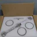 3 Light Brushed Nickel Bathroom Vanity Light Over Mirror, Modern Vanity Lighting with Crystal Glass Shade, Wall Mount Bathroom Light Fixtures, E26 Base