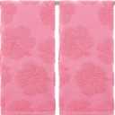 SmoothNovelty 2 Pcs Floral Hibiscus Hand Towels for Bathroom Pink Hibiscus 100% Cotton Jacquard Weave Bath Towel Set Soft Absorbent Dish Washcloth for Bathroom Kitchen Summer Theme Gifts 13.8 x 29.5