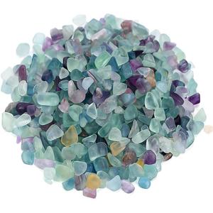 WAYBER Decorative Crystal Pebbles, 1 Lb/460g (Fill 0.9 Cup) Natural Quartz Stones Aquarium Gravel Sea Glass Rock Sand for Fish Turtle Tank/Air Plants Decoration (Multicolored)