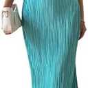 Milumia Women's Twist Front Strapless Bodycon Dress Summer Split Thigh Maxi Tube Dresses Vacation Outfits XS