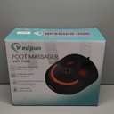 Wedpun Shiatsu Foot Massager with Heat, Remote, Deep Kneading, Up to Men's Size 12, Black