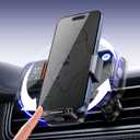 Wireless Car Charger Mount,Motorized 90° Rotating Auto-Clamping Air Vent Car Phone Holder Charger with Smart Sensor, 15W Fast Charging Wireless Car Charger for iPhone/Samsung (Black)