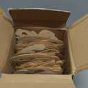 6 Inch 86 Pieces Wooden Letters Unfinished Thin Wood Alpabets A-Z for Crafts,Cursive Uppercase