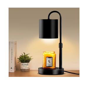 Briever Dimmable Candle Warmer Lamp with Timer, Height Adjustable Electric Candle Wax Warmer, Christmas Birthday Gifts for Women Mom, House Warming Gifts New Home Room Decor, Black Solid Wood Base