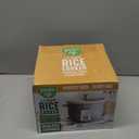 GreenLife Rice Cooker with Removable PFAS-Free Ceramic Nonstick Pot, 3-Cups Uncooked/6-Cups Cooked, Grains & Oatmeal Multicooker, Compact One-Switch Design, Auto Keep Warm, Easy Clean, Gray