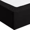 Lightweight Breathable Super Soft Easy Care Wrinkle Resistant Brushed Microfiber 3 Piece Bed Sheet Set with 14-Inch Deep Pockets, Twin, Black, Solid