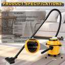 4 Gallon Cordless Wet Dry Vacuum for Dewalt 20V Battery, 20kPa Wet Dry Shop Vac with Brushless Motor, Filter, Hose and Attachments, for Garage Car Workshop (No Battery)