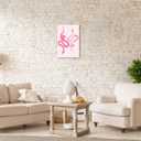 Pink fashion college style snake poster simple pink wall decoration suitable for boys and girls room living room bedroom dormitory office classroom and other decorations 12x16in Unframed