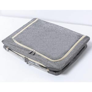 Storage Bag with Steel Frame, Clothes Storage Containers, Double Opening Closet Organizer Storage Box, Clothes Storage bin, Clear Window, Large Capacity, Foldable