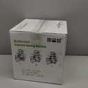 Pro Serger Sewing Machine, Heavy-Duty Industrial Metal Frame Overlock Machine with 3-4 Stitch Capability, Overlocker Sewing Machine with LED Light12 Stitch Patterns, 1,250 Stitches Per Minute, White