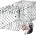 311213 Inch Heavy-Duty Live Animal Cage Trap - Humane Catch & Release for Raccoons, Cats, Squirrels, Rabbits, Groundhogs - Safe & Durable Steel Construction with Secure Door Lock