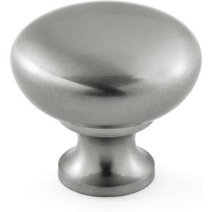 HESTIA HARDWARE 10 Pack 1-1/4 inch Diameter Satin Nickel Round Zinc Cabinet Knobs for Kitchen Bathroom Closet Dresser Cabinets Cupboard (Z1.10.S)