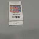 24Pcs French Tip Fake Nails Valentines Day Press on Nails Short Square Acrylic Nails Nude Pink Glossy Full Cover False Nails with Heart Design Artificial Coffin Nails Tips Stick on Nails for Women