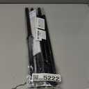 2Pack Tension Rod 24-48Inch Black Curtain Rods for Windows Spring Adjustable Curtain Rods no Drilling Tension Curtain Rods for Window,Doorway,Closets