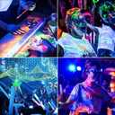 XYCN 2 Pack 100W LED Black Light, Blacklight Flood Light with Plug and Switch, IP66 Waterproof Neon Glow for Party, Halloween, Fluorescent Poster, Body Paint, Aquarium