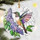Christmas Ornaments, Dodosky 2.8in Ceramic Hanging Ornament, Xmas Decor, Christmas Tree Ornaments, Xmas Decorations for Tree, Holiday Ornament, Hummingbird Gifts, Gifts for Women, Bird Lovers