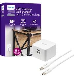 PHILIPS AC GAN CHARGING KIT 1 USB-A 1 US