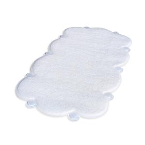 SlipX Solutions Cloud Microban Bath Mat - White, 17 x 29 in
