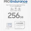 Samsung PRO Endurance 256GB MicroSDXC Memory Card with Adapter for Dash Cam, Body Cam, and Security Camera, Class 10, U3, V30 (MB-MJ256KA/AM)