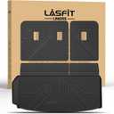 LASFIT Trunk Mat with Backrest Mat for Chevrolet Chevy Traverse 2024-2026 & GMC Acadia 2024-2026 & Buick Enclave 2025-2026, All Weather TPE Custom Fit Cargo Mat Trunk Liner with Backrest Mat, Black