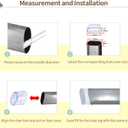 Flyshop 16Pcs Oval Chair Leg Caps Flexible PVC Chair Leg Floor Protectors Transparent Furniture Table Leg Covers, 25 x 50 mm, 1" x 2"